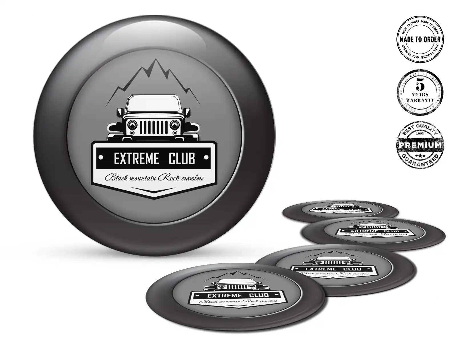 Wheel Emblem Style Superior Dome Badges Cars